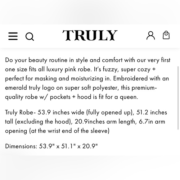 NEW Truly Luxury Pink Hooded Bathrobe Full Length, super soft! - Picture 6 of 6